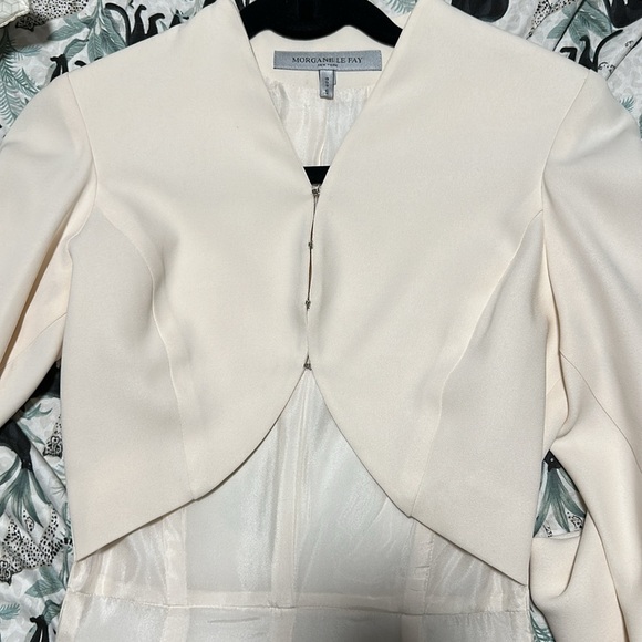 Ivory silk Morgane Le Fay tail coat size xs retail 1650!!! - Picture 7 of 7